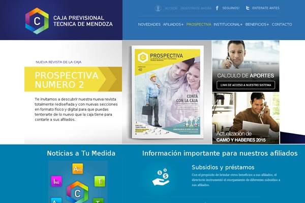 cajaprevisionmza.com.ar site used Lacaja