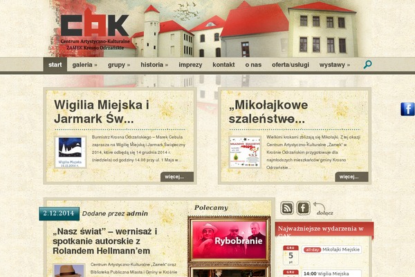 cak-zamek.pl site used Zamek