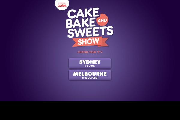 cakebakeandsweets.com site used Landing-page