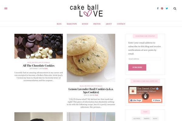 cakeballlove.com site used The Voux