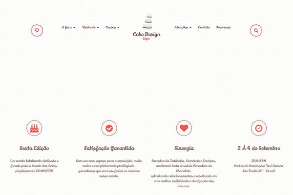 Cake theme site design template sample