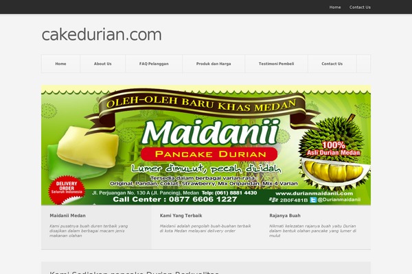 cakedurian.com site used Pitch
