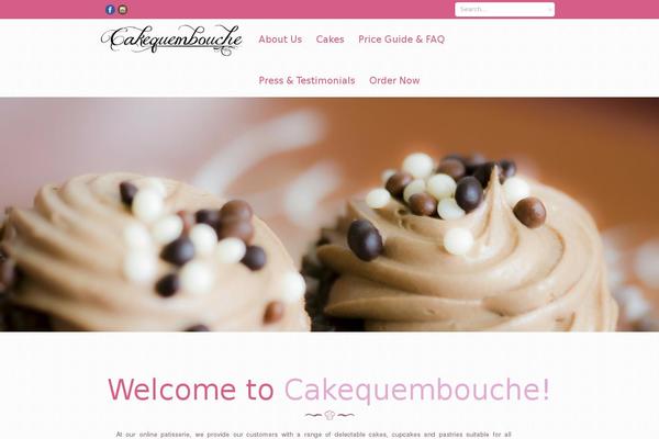 Cakery theme site design template sample