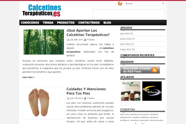calcetinesterapeuticos.es site used Egossip