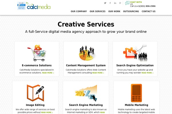 calcimedia.com site used Calcmediatheme