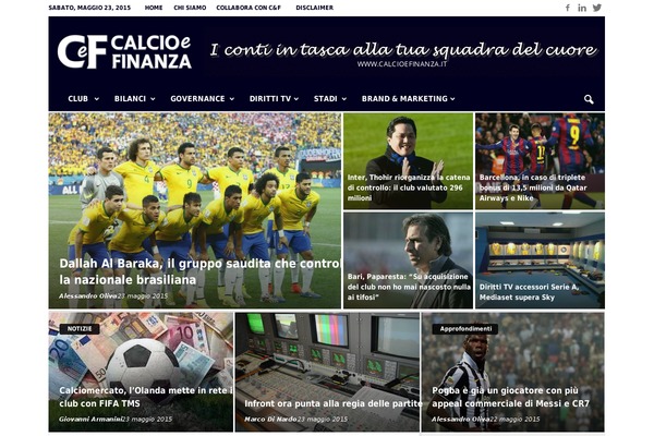 calcioefinanza.it site used Calcioefinanza