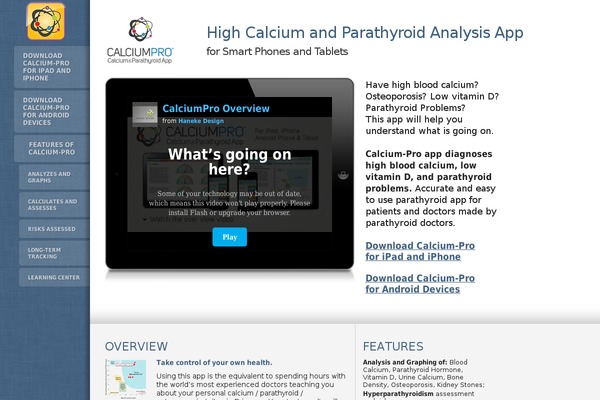 calciumpro.com site used Calcium-science