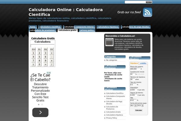 calculadora.us site used StudioPress
