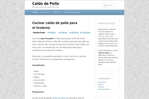 caldodepollo.org site used Html5adsense