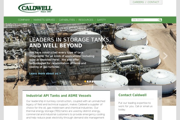 caldwelltanks.com site used Caldwell1887