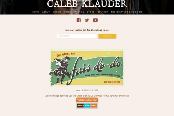 calebklauder.com site used Calebklauder