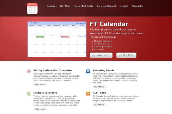 Site using FT Calendar plugin