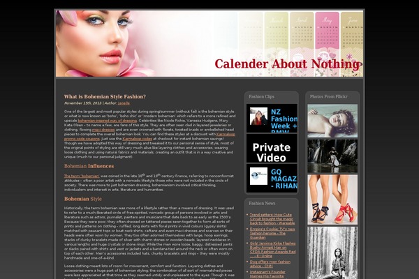 calendaraboutnothing.com site used CrimsonSky