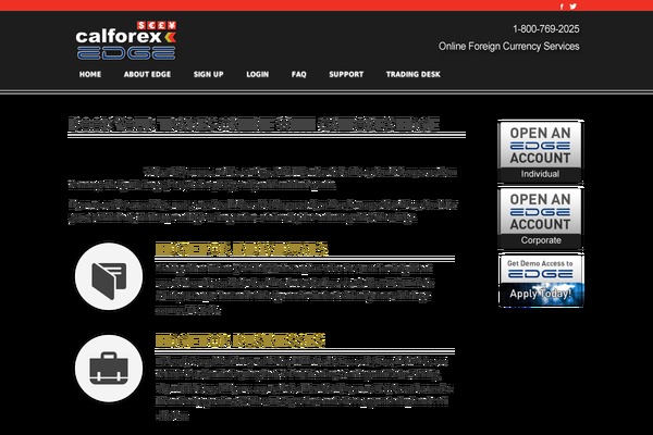 calforexedge.com site used Calforex
