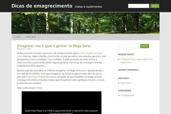 RCG Forest theme site design template sample