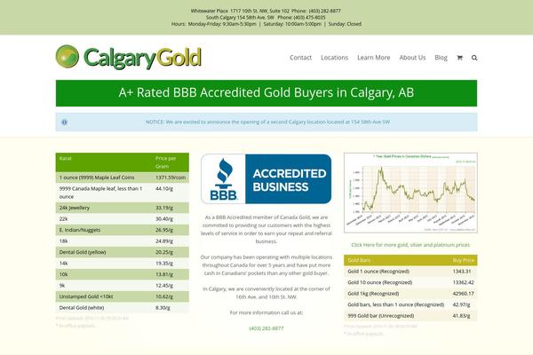 calgarygold.ca site used Canadagold