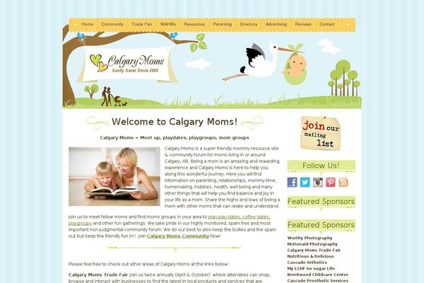 calgarymoms.ca site used Mommy_blog