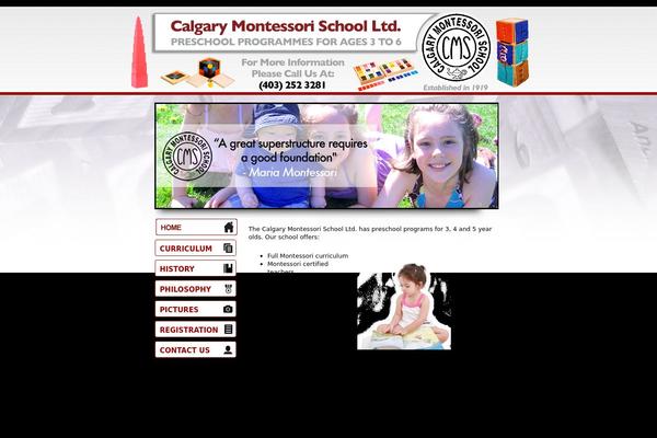 calgarymontessorischool.com site used Calgary