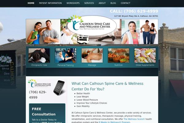 calhounspinecare.com site used Wscenters