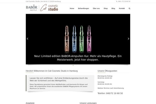 cali-cosmetic-studio.de site used Babor-theme-2