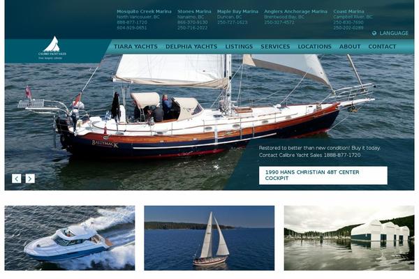 calibreyachts.com site used Calibreyachts
