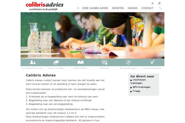 calibriscontract.nl site used Calibrisadvies