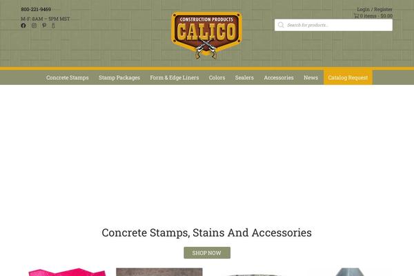 calicoproducts.com site used Calico