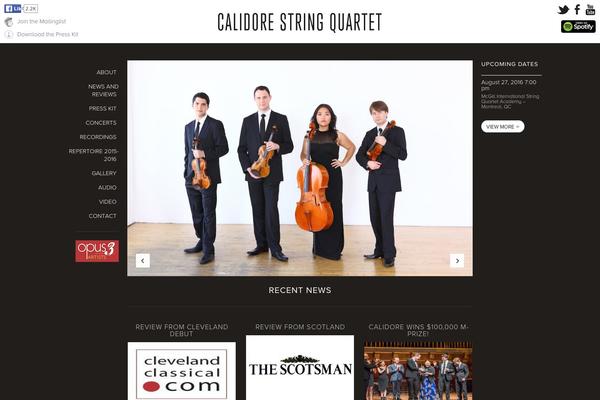 calidorestringquartet.com site used Calidore-theme