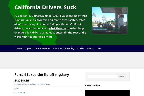 california-drivers-suck.com site used HDboilerplate