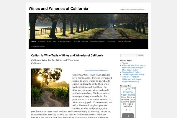 Twenty Ten theme site design template sample