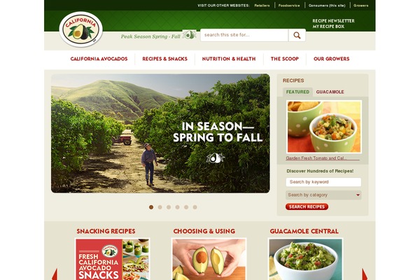 californiaavocado.com site used California-avocado