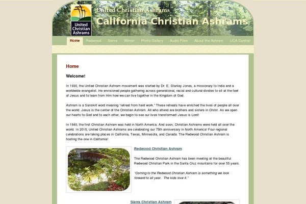 californiachristianashrams.org site used Ashram