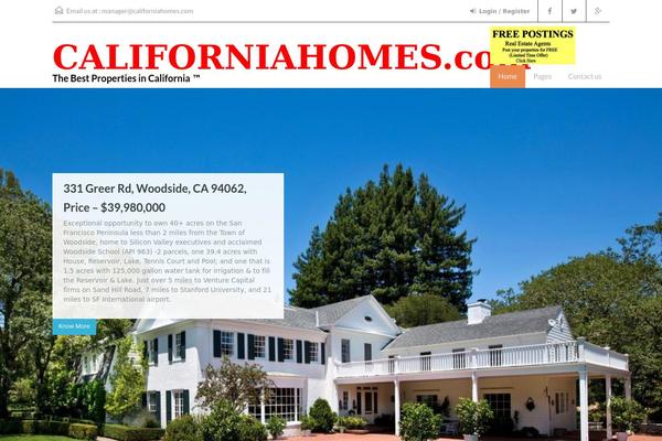 Realhomes Theme theme site design template sample