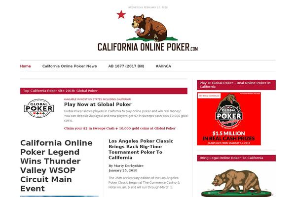 californiaonlinepoker.com site used Californiaonlinepoker