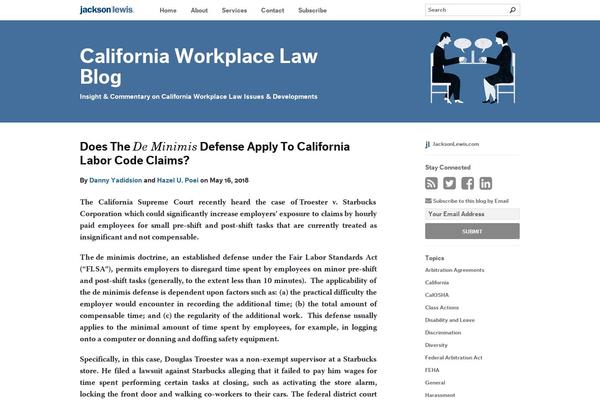 jackson-lewis-base theme websites examples