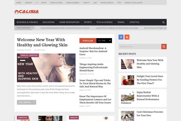calisia.net site used NewsOnline