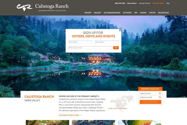 Auberge theme site design template sample