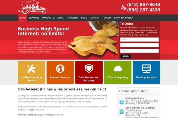 call-a-geek.com site used Designg