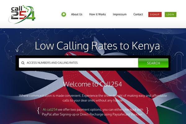 call254.com site used Call-254