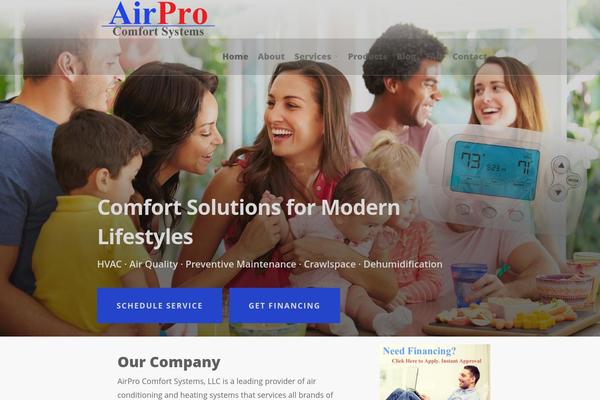 Salient theme site design template sample