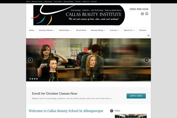 callasbeauty.com site used Modernize-v3-01