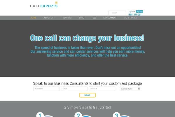 WordPress website example screenshot