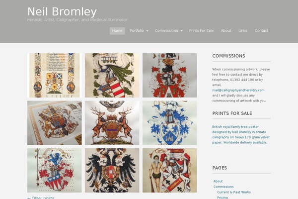 WordPress website example screenshot