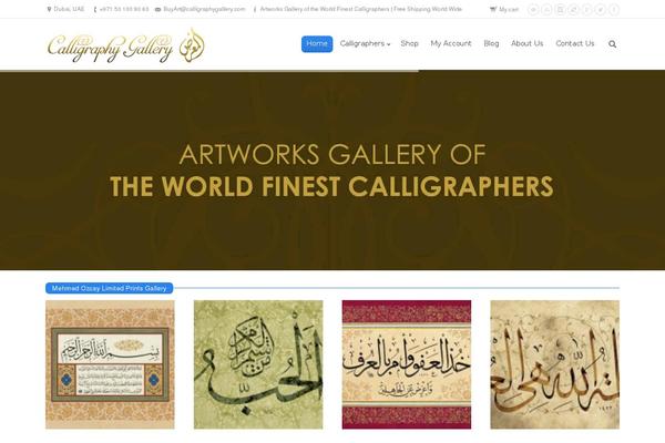 calligraphygallery.com site used The7