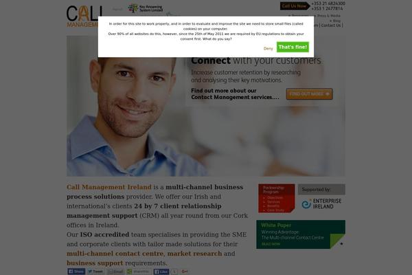 callmanagement.ie site used Callmanage