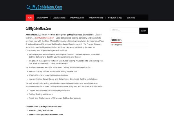 WordPress website example screenshot