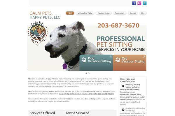 calmpets.com site used Clear Theme