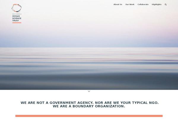 oceansciencetrust theme websites examples