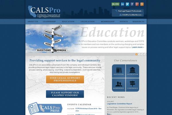 calspro.org site used Calspro