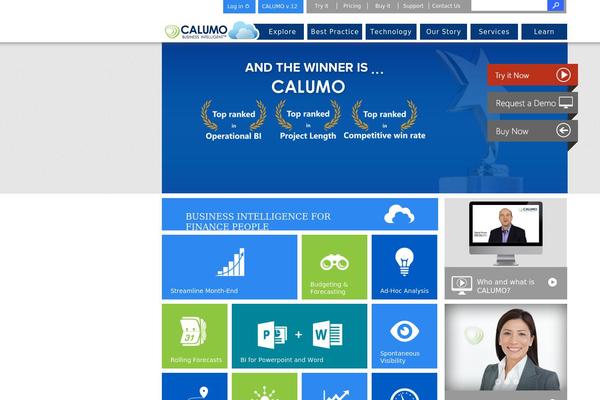 calumo.com site used Calumotheme